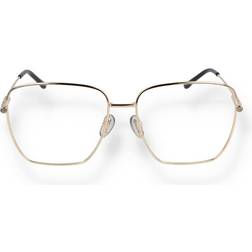 Gucci GG1414O Asian Fit 001 Women’s Gold Size Free Lenses HSA/FSA Insurance Blue Light Block Available
