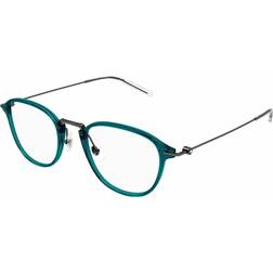 Montblanc MB0155O Asian Fit 006 Green Size (Frame Only) Blue Light Block Available