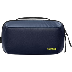 Tomtoc technology bag. electronic organizer accessory, for MacBook. charger, cables, power bank, hard drive, travel cords, waterproof storage bag with removable slots for USB adapter