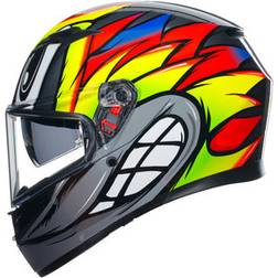 AGV K3 Birdy 2.0, Integralhelm Grau/Gelb/Rot