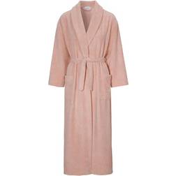 Damella Soft Velour Terry Robe Dames - Roze