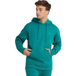 Champion Men's Powerblend Fleece Pullover Hoodie GREEN