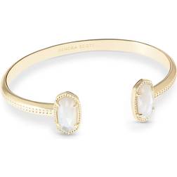 Kendra Scott Elton Gold Cuff Bracelet in Ivory Mother-of-Pearl Mother Of Pearl One