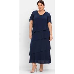 Sheego Vestido de noche - Navy