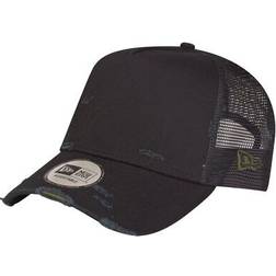 New Era adjustable trucker cap distressed schwarz Schwarz Einheitsgröße