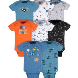 Gerber Baby Boy Short Sleeves Onesies Bodysuits 8-Pack Sizes Newborn-12M