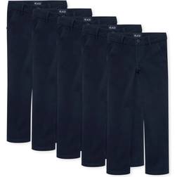 The Children's Place Girl's Uniform Stretch Skinny Chino Pants 5-pack - Tidal