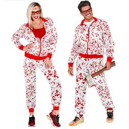 Widmann Halloween trainingsanzug blutbad blutflecken kostüm halloweenkostüm Weiß