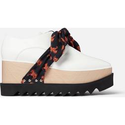 Stella McCartney Elyse Pixel Horse Print Band Platform - White