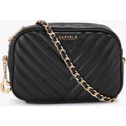 Carvela Women's Cross Body Bag Black Synthetic Lola
