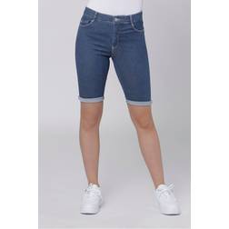 Cero Shorts, Magic Fit benlængde 30cm Blue Denim