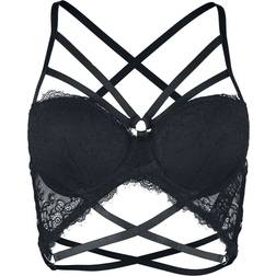 Grey Velvet Bra Bra Bra - Black