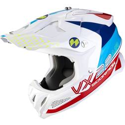 Scorpion VX-22 AIR ARES MX-Helm weiss-blau-rot