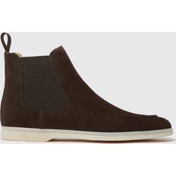 Scarosso Eugenio Moro Mann Chelsea Boots Braun Veloursleder