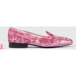 Scarosso Lady Nolita Pink Velvet Leather Shoes