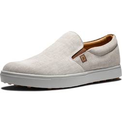 FootJoy Club Casuals Spikeless Slip-On White/Silver/Grey W