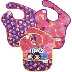 Bumkins Baby Bibs SuperBib 3-Pack Baby & Toddler Ages 6-24 Mos DC Comics Move Over