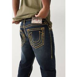 True Religion Men's Rocco Super T Skinny Jean 32" Chicory Dark Wash