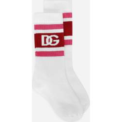 Dolce & Gabbana Stretch knit socks with DG logo