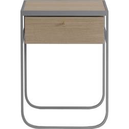 Asplund Nati Tati Storm Grey/White Lacquered Oak Sängbord 40x45cm