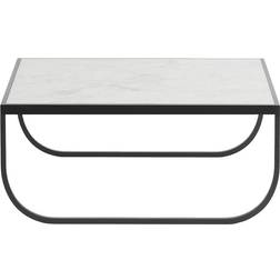 Asplund Tati High Marbre Blanc Char Grey Support Table Basse 90x90cm