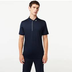 Lacoste Men's SPORT Jersey Golf Polo Navy Blue White