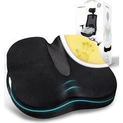 Travel Ease Coccyx Orthopedic Chair Cushions Black (44x38cm)