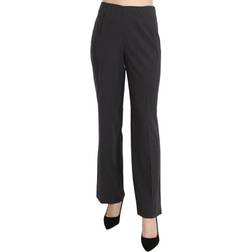 BENCIVENGA Black Striped Cotton Sretch Dress Trousers Pants IT42