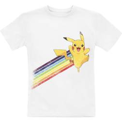 Pokémon Kids Pikachu Regenbogen T-Shirt weiß 104, 116, 128, 140, 152, 164