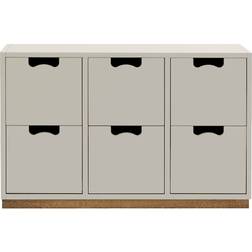 Asplund Snow B2 Bureau Light Grey Förvaringsskåp 90x59cm