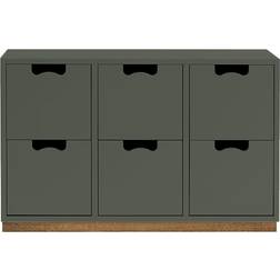 Asplund Snow B2 Dresser Green Khaki Förvaringsskåp 90x59cm