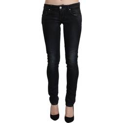 ACHT Blue Washed Low Waist Skinny Denim Slim Trouser