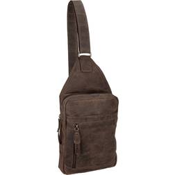 Greenburry umhängetasche braun ledertasche rucksack henkeltaschi 21x28x6,5cm Braun Mittel