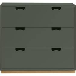 Asplund Snow A3 Drawer Green Khaki Förvaringsskåp 90x84cm