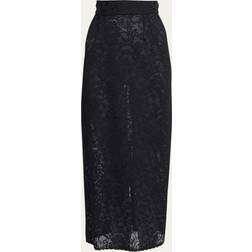 Dolce & Gabbana Longuette-rock Im Ajourmuster Schwarz