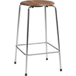 Fritz Hansen Dot Walnut Chrome Bar Stool 65cm