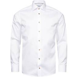 Eton Signature Twill Contrast Details Shirt - White