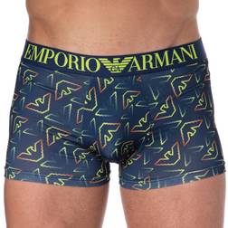 Emporio Armani Trunk All Over Eagle Microfiber Trunk Herr, Ink Eagles