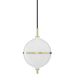 Rebello Decor Eternal Moonlight Medium Coated Brass/Opal/Black Pendant Lamp 22cm