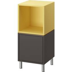 IKEA Eket Dark Gray Pale Yellow Förvaringsskåp 35x80cm