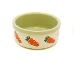 Rosewood small carrot design ceramic food & water bowl rabbit guinea pig