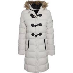 Brave Soul Ladies Wizard Padded Quilted Jacket - White Marl