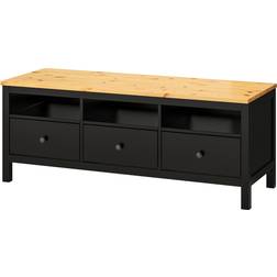 IKEA HEMNES Black/Brown/Light Brown TV-bord 148x57cm