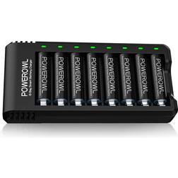 Powerowl 8 Bay AA AAA Battery Charger