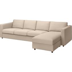 IKEA Vimle with Chaise Longue Hallarp Beige Soffa 322cm 4-sits