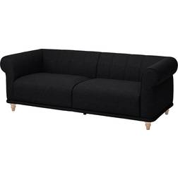 Ikea Viskafors Anthracite Sofa 224cm 3-Sitzer