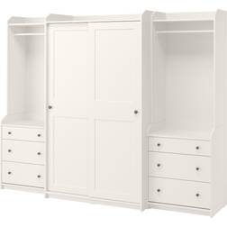 IKEA Aauga White Väggskåp 258x199cm