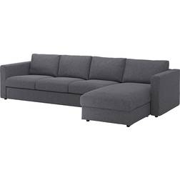 Ikea VIMLE Gunnared Medium Grey Sofa 322cm 4-Sitzer