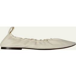 The Row Glove Ballerina Flats - Ivory
