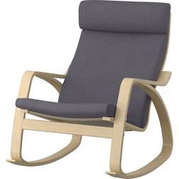 IKEA POÄNG Skiftebo Dark Grey/Birch Veneer Gyngestol 95cm